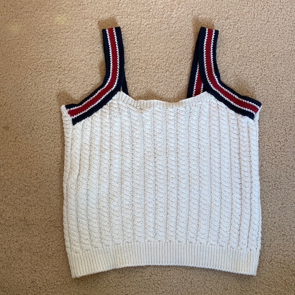 Mango - Cropped Knit Tank